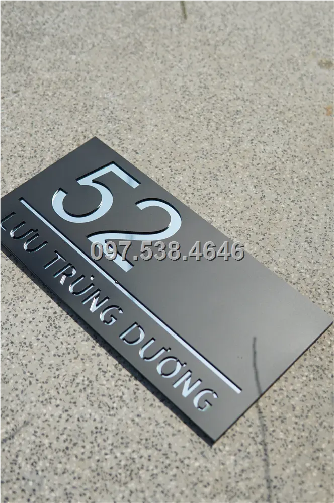Biển Số Nhà Đẹp Hiện Đại tại Ninh Bình , Kích Thước 30x20, Số Nổi 8mm, Chữ Nổi 2mm, Chất Liệu Mica, Alu , Mực Uv, Làm Theo Yêu Cầu, Miễn Phí Thiết Kế Và Miễn Phí Vận Chuyển Tận Nhà 7 Biển Số Nhà Đẹp Hiện Đại tại Ninh Bình
, Kích Thước 30x20, Số Nổi 8mm, Chữ Nổi 2mm, Chất Liệu Mica, Alu , Mực Uv, Làm Theo Yêu Cầu, Miễn Phí Thiết Kế Và Miễn Phí Vận Chuyển Tận Nhà - Ảnh 7