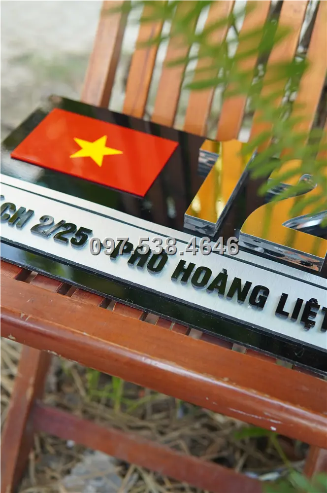 Biển Số Nhà Đẹp Hiện Đại tại Phan Rang-Tháp Chàm (Ninh Thuận), Kích Thước 30x20, Số Nổi 8mm, Chữ Nổi 2mm, Chất Liệu Mica, Alu , Mực Uv, Làm Theo Yêu Cầu, Miễn Phí Thiết Kế Và Miễn Phí Vận Chuyển Tận Nhà 8 Biển Số Nhà Đẹp Hiện Đại tại Phan Rang-Tháp Chàm (Ninh Thuận), Kích Thước 30x20, Số Nổi 8mm, Chữ Nổi 2mm, Chất Liệu Mica, Alu , Mực Uv, Làm Theo Yêu Cầu, Miễn Phí Thiết Kế Và Miễn Phí Vận Chuyển Tận Nhà - Ảnh 8