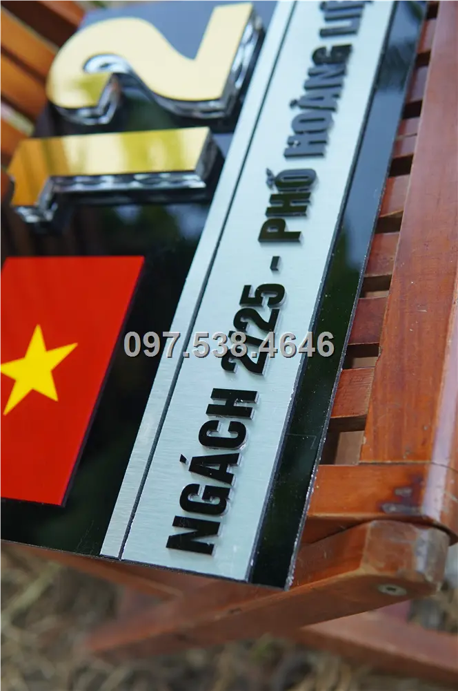 Biển Số Nhà Đẹp Hiện Đại tại Phan Rang-Tháp Chàm (Ninh Thuận), Kích Thước 30x20, Số Nổi 8mm, Chữ Nổi 2mm, Chất Liệu Mica, Alu , Mực Uv, Làm Theo Yêu Cầu, Miễn Phí Thiết Kế Và Miễn Phí Vận Chuyển Tận Nhà 3 Biển Số Nhà Đẹp Hiện Đại tại Phan Rang-Tháp Chàm (Ninh Thuận), Kích Thước 30x20, Số Nổi 8mm, Chữ Nổi 2mm, Chất Liệu Mica, Alu , Mực Uv, Làm Theo Yêu Cầu, Miễn Phí Thiết Kế Và Miễn Phí Vận Chuyển Tận Nhà - Ảnh 3