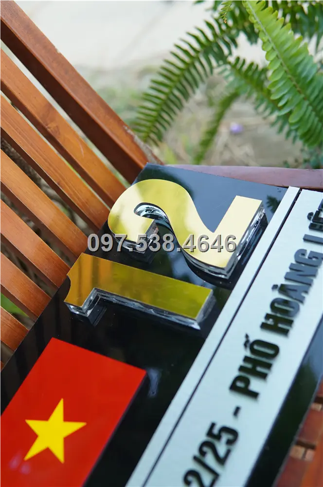 Biển Số Nhà Đẹp Hiện Đại tại Phan Rang-Tháp Chàm (Ninh Thuận), Kích Thước 30x20, Số Nổi 8mm, Chữ Nổi 2mm, Chất Liệu Mica, Alu , Mực Uv, Làm Theo Yêu Cầu, Miễn Phí Thiết Kế Và Miễn Phí Vận Chuyển Tận Nhà 10 Biển Số Nhà Đẹp Hiện Đại tại Phan Rang-Tháp Chàm (Ninh Thuận), Kích Thước 30x20, Số Nổi 8mm, Chữ Nổi 2mm, Chất Liệu Mica, Alu , Mực Uv, Làm Theo Yêu Cầu, Miễn Phí Thiết Kế Và Miễn Phí Vận Chuyển Tận Nhà - Ảnh 10