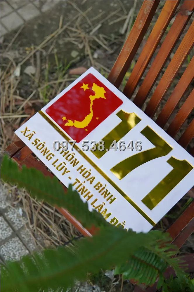 Biển Số Nhà Đẹp Hiện Đại tại Phổ Yên (Thái Nguyên) Kích Thước 30x20, Số Nổi 8mm, Chữ Nổi 2mm, Chất Liệu Mica, Alu , Mực Uv, Làm Theo Yêu Cầu, Miễn Phí Thiết Kế Và Miễn Phí Vận Chuyển Tận Nhà 3 Biển Số Nhà Đẹp Hiện Đại tại Phổ Yên (Thái Nguyên) Kích Thước 30x20, Số Nổi 8mm, Chữ Nổi 2mm, Chất Liệu Mica, Alu , Mực Uv, Làm Theo Yêu Cầu, Miễn Phí Thiết Kế Và Miễn Phí Vận Chuyển Tận Nhà - Ảnh 3