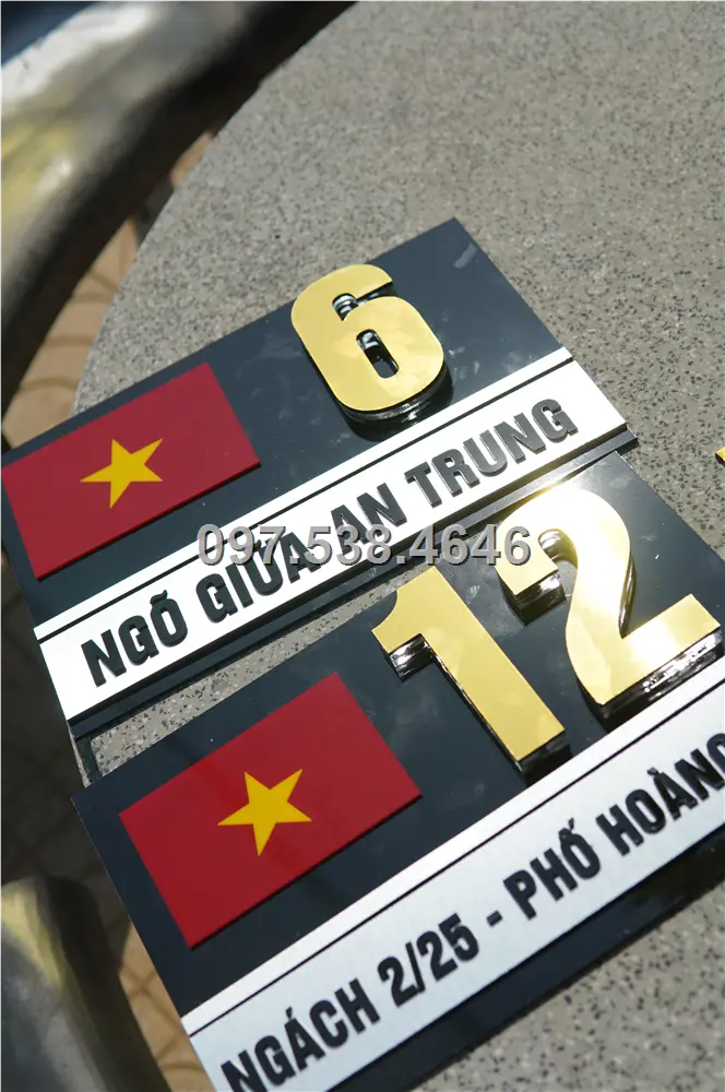 Biển Số Nhà Đẹp Hiện Đại tại Phan Thiết (Bình Thuận) Kích Thước 30x20, Số Nổi 8mm, Chữ Nổi 2mm, Chất Liệu Mica, Alu , Mực Uv, Làm Theo Yêu Cầu, Miễn Phí Thiết Kế Và Miễn Phí Vận Chuyển Tận Nhà 3 Biển Số Nhà Đẹp Hiện Đại tại Phan Thiết (Bình Thuận) Kích Thước 30x20, Số Nổi 8mm, Chữ Nổi 2mm, Chất Liệu Mica, Alu , Mực Uv, Làm Theo Yêu Cầu, Miễn Phí Thiết Kế Và Miễn Phí Vận Chuyển Tận Nhà - Ảnh 3