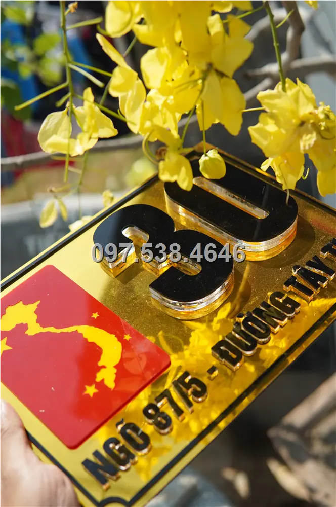 Biển Số Nhà Đẹp Hiện Đại tại Phú Quốc (Kiên Giang) Kích Thước 30x20, Số Nổi 8mm, Chữ Nổi 2mm, Chất Liệu Mica, Alu , Mực Uv, Làm Theo Yêu Cầu, Miễn Phí Thiết Kế Và Miễn Phí Vận Chuyển Tận Nhà 1 Biển Số Nhà Đẹp Hiện Đại tại Phú Quốc (Kiên Giang) Kích Thước 30x20, Số Nổi 8mm, Chữ Nổi 2mm, Chất Liệu Mica, Alu , Mực Uv, Làm Theo Yêu Cầu, Miễn Phí Thiết Kế Và Miễn Phí Vận Chuyển Tận Nhà