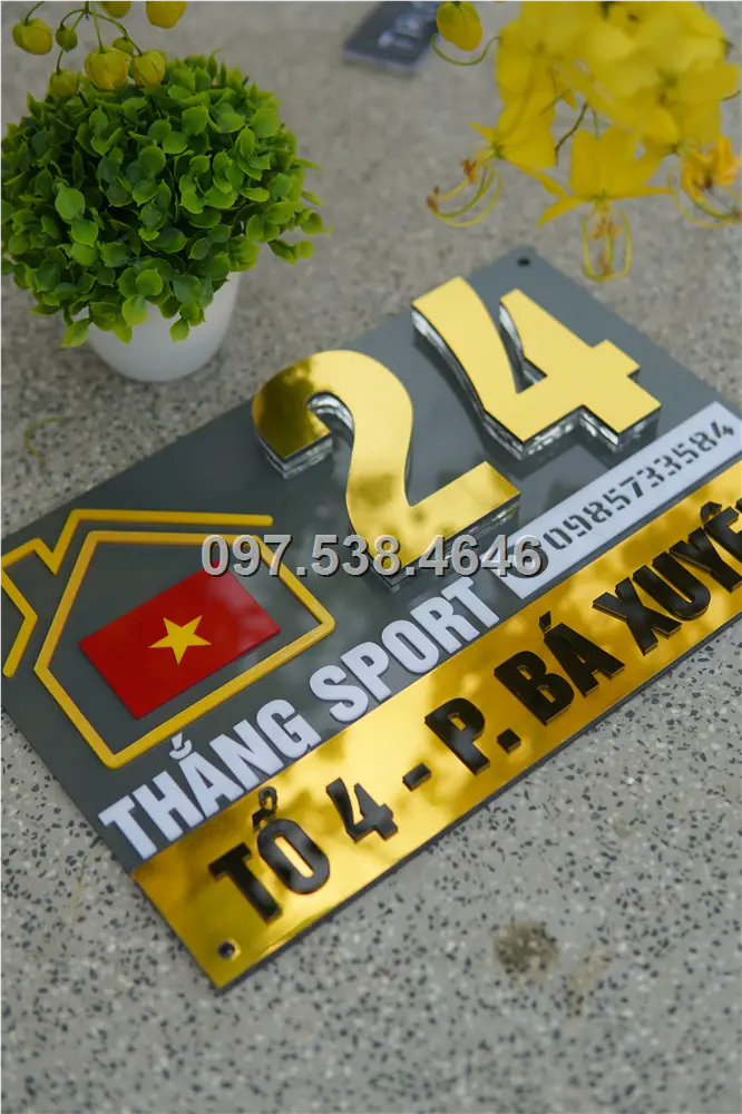 Biển Số Nhà Đẹp Hiện Đại tại Rạch Giá -Kiên Giang , Kích Thước 30x20, Số Nổi 8mm, Chữ Nổi 2mm, Chất Liệu Mica, Alu , Mực Uv, Làm Theo Yêu Cầu, Miễn Phí Thiết Kế Và Miễn Phí Vận Chuyển Tận Nhà 3 Biển Số Nhà Đẹp Hiện Đại tại Rạch Giá -Kiên Giang
, Kích Thước 30x20, Số Nổi 8mm, Chữ Nổi 2mm, Chất Liệu Mica, Alu , Mực Uv, Làm Theo Yêu Cầu, Miễn Phí Thiết Kế Và Miễn Phí Vận Chuyển Tận Nhà - Ảnh 3