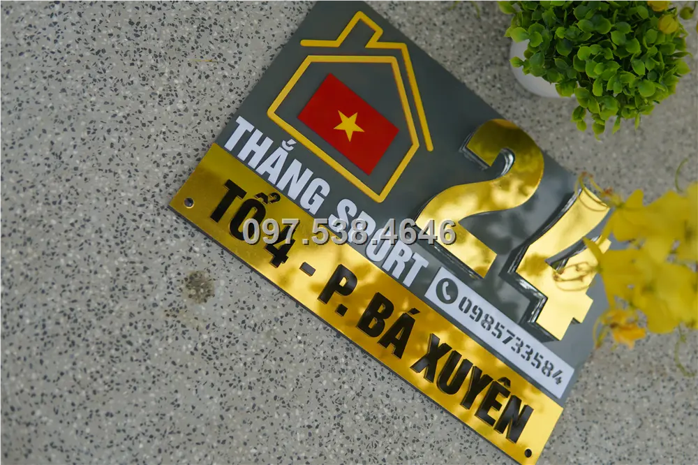 Biển Số Nhà Đẹp Hiện Đại tại Rạch Giá -Kiên Giang , Kích Thước 30x20, Số Nổi 8mm, Chữ Nổi 2mm, Chất Liệu Mica, Alu , Mực Uv, Làm Theo Yêu Cầu, Miễn Phí Thiết Kế Và Miễn Phí Vận Chuyển Tận Nhà 5 Biển Số Nhà Đẹp Hiện Đại tại Rạch Giá -Kiên Giang
, Kích Thước 30x20, Số Nổi 8mm, Chữ Nổi 2mm, Chất Liệu Mica, Alu , Mực Uv, Làm Theo Yêu Cầu, Miễn Phí Thiết Kế Và Miễn Phí Vận Chuyển Tận Nhà - Ảnh 5