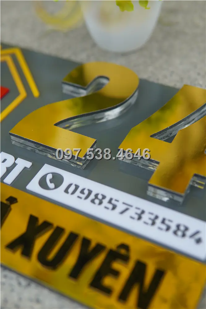 Biển Số Nhà Đẹp Hiện Đại tại Rạch Giá -Kiên Giang , Kích Thước 30x20, Số Nổi 8mm, Chữ Nổi 2mm, Chất Liệu Mica, Alu , Mực Uv, Làm Theo Yêu Cầu, Miễn Phí Thiết Kế Và Miễn Phí Vận Chuyển Tận Nhà 6 Biển Số Nhà Đẹp Hiện Đại tại Rạch Giá -Kiên Giang
, Kích Thước 30x20, Số Nổi 8mm, Chữ Nổi 2mm, Chất Liệu Mica, Alu , Mực Uv, Làm Theo Yêu Cầu, Miễn Phí Thiết Kế Và Miễn Phí Vận Chuyển Tận Nhà - Ảnh 6