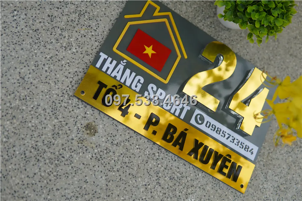 Biển Số Nhà Đẹp Hiện Đại tại Rạch Giá -Kiên Giang , Kích Thước 30x20, Số Nổi 8mm, Chữ Nổi 2mm, Chất Liệu Mica, Alu , Mực Uv, Làm Theo Yêu Cầu, Miễn Phí Thiết Kế Và Miễn Phí Vận Chuyển Tận Nhà 4 Biển Số Nhà Đẹp Hiện Đại tại Rạch Giá -Kiên Giang
, Kích Thước 30x20, Số Nổi 8mm, Chữ Nổi 2mm, Chất Liệu Mica, Alu , Mực Uv, Làm Theo Yêu Cầu, Miễn Phí Thiết Kế Và Miễn Phí Vận Chuyển Tận Nhà - Ảnh 4