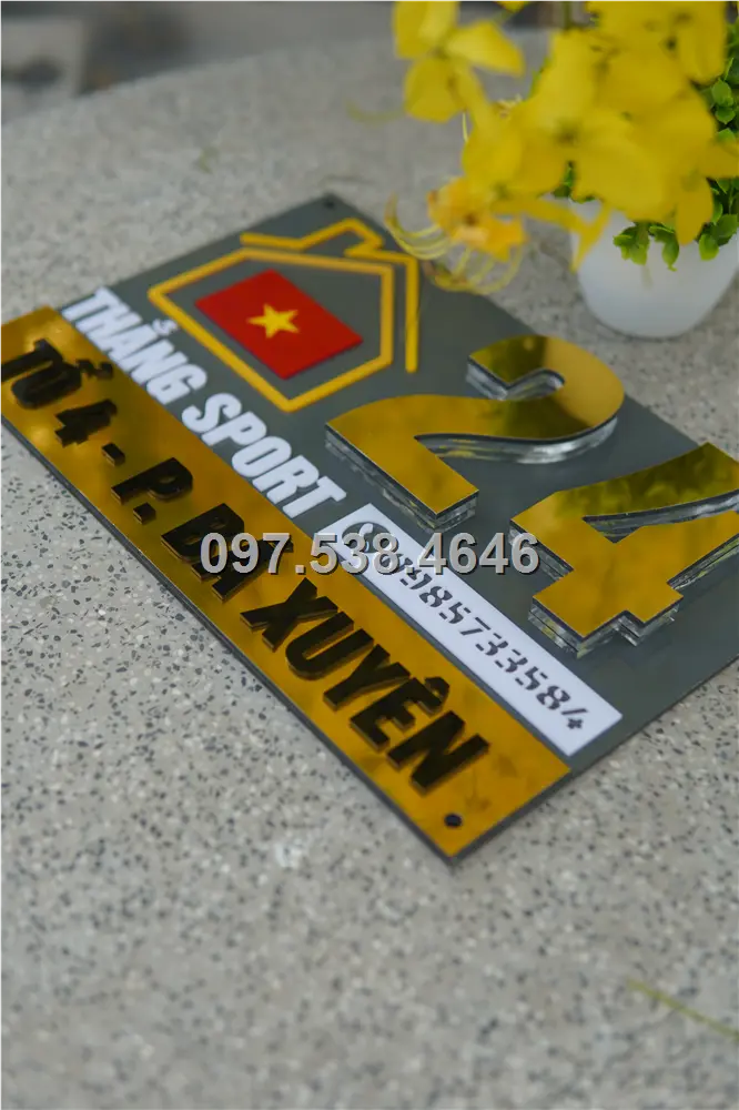 Biển Số Nhà Đẹp Hiện Đại tại Rạch Giá -Kiên Giang , Kích Thước 30x20, Số Nổi 8mm, Chữ Nổi 2mm, Chất Liệu Mica, Alu , Mực Uv, Làm Theo Yêu Cầu, Miễn Phí Thiết Kế Và Miễn Phí Vận Chuyển Tận Nhà 2 Biển Số Nhà Đẹp Hiện Đại tại Rạch Giá -Kiên Giang
, Kích Thước 30x20, Số Nổi 8mm, Chữ Nổi 2mm, Chất Liệu Mica, Alu , Mực Uv, Làm Theo Yêu Cầu, Miễn Phí Thiết Kế Và Miễn Phí Vận Chuyển Tận Nhà - Ảnh 2
