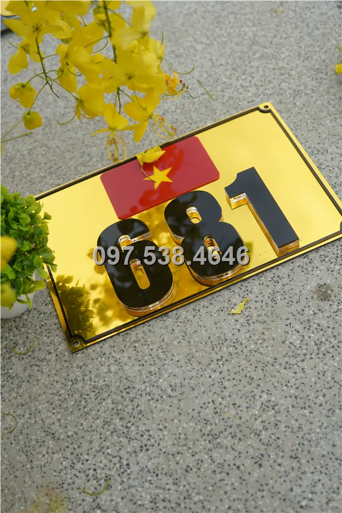 Biển Số Nhà Đẹp Hiện Đại tại Quy Nhơn (Bình Định) Kích Thước 30x20, Số Nổi 8mm, Chữ Nổi 2mm, Chất Liệu Mica, Alu , Mực Uv, Làm Theo Yêu Cầu, Miễn Phí Thiết Kế Và Miễn Phí Vận Chuyển Tận Nhà 4 Biển Số Nhà Đẹp Hiện Đại tại Quy Nhơn (Bình Định) Kích Thước 30x20, Số Nổi 8mm, Chữ Nổi 2mm, Chất Liệu Mica, Alu , Mực Uv, Làm Theo Yêu Cầu, Miễn Phí Thiết Kế Và Miễn Phí Vận Chuyển Tận Nhà - Ảnh 4