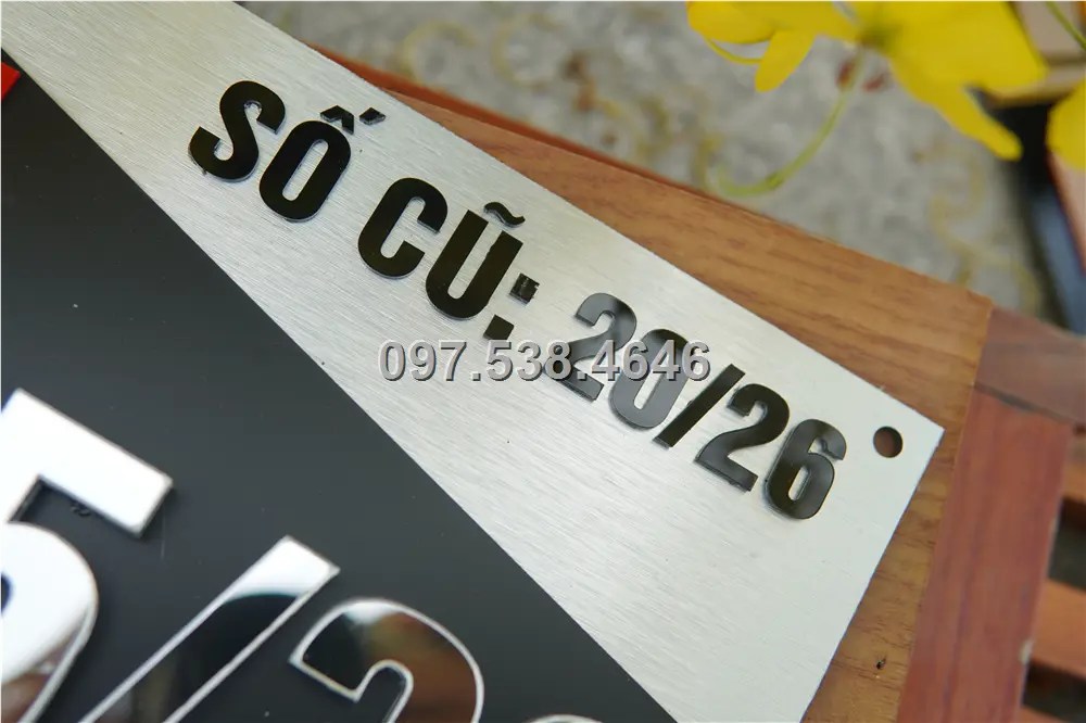Biển Số Nhà Đẹp Hiện Đại tại Sa Đéc -Đồng Tháp Kích Thước 30x20, Số Nổi 8mm, Chữ Nổi 2mm, Chất Liệu Mica, Alu , Mực Uv, Làm Theo Yêu Cầu, Miễn Phí Thiết Kế Và Miễn Phí Vận Chuyển Tận Nhà 3 Biển Số Nhà Đẹp Hiện Đại tại Sa Đéc -Đồng Tháp
Kích Thước 30x20, Số Nổi 8mm, Chữ Nổi 2mm, Chất Liệu Mica, Alu , Mực Uv, Làm Theo Yêu Cầu, Miễn Phí Thiết Kế Và Miễn Phí Vận Chuyển Tận Nhà - Ảnh 3