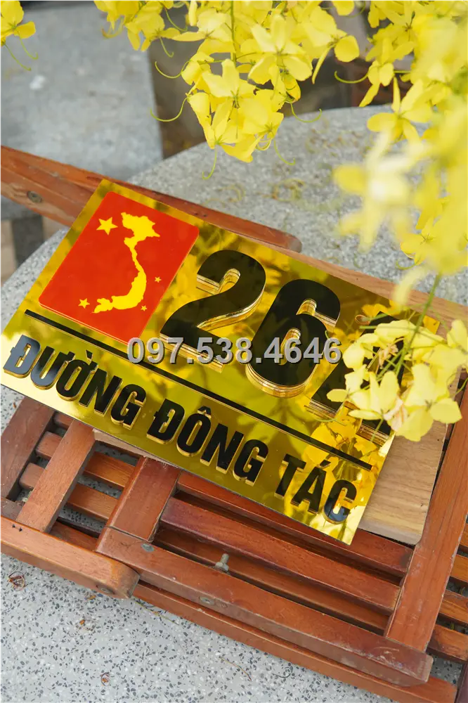 Biển Số Nhà Đẹp Hiện Đại tại Sa Đéc -Đồng Tháp Kích Thước 30x20, Số Nổi 8mm, Chữ Nổi 2mm, Chất Liệu Mica, Alu , Mực Uv, Làm Theo Yêu Cầu, Miễn Phí Thiết Kế Và Miễn Phí Vận Chuyển Tận Nhà 7 Biển Số Nhà Đẹp Hiện Đại tại Sa Đéc -Đồng Tháp
Kích Thước 30x20, Số Nổi 8mm, Chữ Nổi 2mm, Chất Liệu Mica, Alu , Mực Uv, Làm Theo Yêu Cầu, Miễn Phí Thiết Kế Và Miễn Phí Vận Chuyển Tận Nhà - Ảnh 7