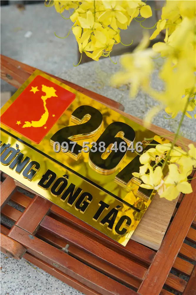 Biển Số Nhà Đẹp Hiện Đại tại Sa Đéc -Đồng Tháp Kích Thước 30x20, Số Nổi 8mm, Chữ Nổi 2mm, Chất Liệu Mica, Alu , Mực Uv, Làm Theo Yêu Cầu, Miễn Phí Thiết Kế Và Miễn Phí Vận Chuyển Tận Nhà 8 Biển Số Nhà Đẹp Hiện Đại tại Sa Đéc -Đồng Tháp
Kích Thước 30x20, Số Nổi 8mm, Chữ Nổi 2mm, Chất Liệu Mica, Alu , Mực Uv, Làm Theo Yêu Cầu, Miễn Phí Thiết Kế Và Miễn Phí Vận Chuyển Tận Nhà - Ảnh 8