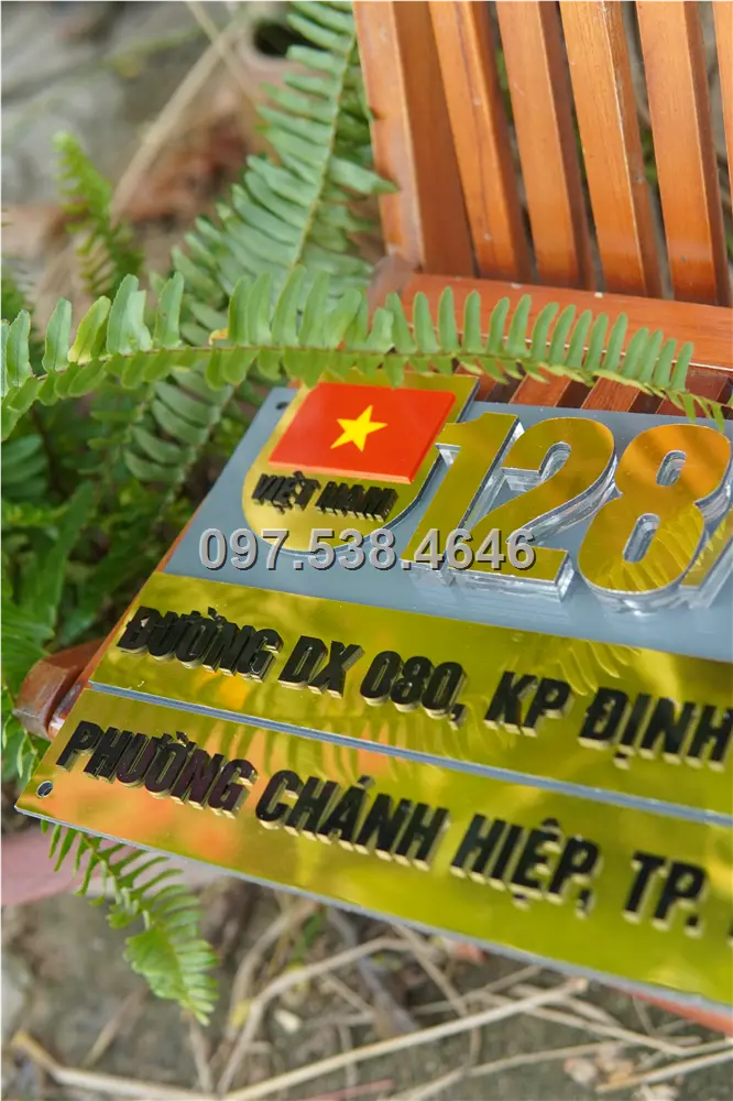 Biển Số Nhà Đẹp Hiện Đại tại Sông Công Thái Nguyên , Kích Thước 30x20, Số Nổi 8mm, Chữ Nổi 2mm, Chất Liệu Mica, Alu , Mực Uv, Làm Theo Yêu Cầu, Miễn Phí Thiết Kế Và Miễn Phí Vận Chuyển Tận Nhà 9 Biển Số Nhà Đẹp Hiện Đại tại Sông Công Thái Nguyên , Kích Thước 30x20, Số Nổi 8mm, Chữ Nổi 2mm, Chất Liệu Mica, Alu , Mực Uv, Làm Theo Yêu Cầu, Miễn Phí Thiết Kế Và Miễn Phí Vận Chuyển Tận Nhà - Ảnh 9