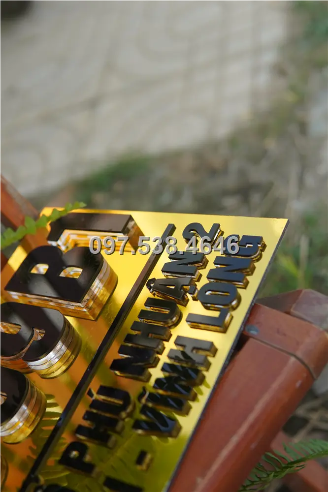 Biển Số Nhà Đẹp Hiện Đại tại Sông Công Thái Nguyên , Kích Thước 30x20, Số Nổi 8mm, Chữ Nổi 2mm, Chất Liệu Mica, Alu , Mực Uv, Làm Theo Yêu Cầu, Miễn Phí Thiết Kế Và Miễn Phí Vận Chuyển Tận Nhà 7 Biển Số Nhà Đẹp Hiện Đại tại Sông Công Thái Nguyên , Kích Thước 30x20, Số Nổi 8mm, Chữ Nổi 2mm, Chất Liệu Mica, Alu , Mực Uv, Làm Theo Yêu Cầu, Miễn Phí Thiết Kế Và Miễn Phí Vận Chuyển Tận Nhà - Ảnh 7