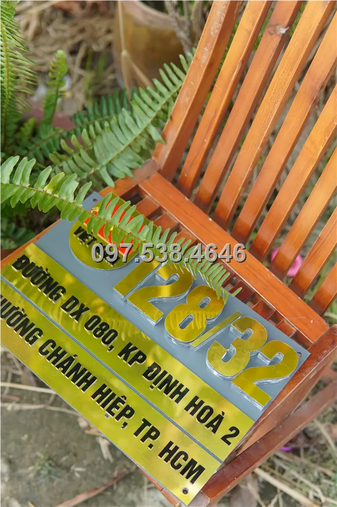 Biển Số Nhà Đẹp Hiện Đại tại Sông Công Thái Nguyên , Kích Thước 30x20, Số Nổi 8mm, Chữ Nổi 2mm, Chất Liệu Mica, Alu , Mực Uv, Làm Theo Yêu Cầu, Miễn Phí Thiết Kế Và Miễn Phí Vận Chuyển Tận Nhà 3 Biển Số Nhà Đẹp Hiện Đại tại Sông Công Thái Nguyên , Kích Thước 30x20, Số Nổi 8mm, Chữ Nổi 2mm, Chất Liệu Mica, Alu , Mực Uv, Làm Theo Yêu Cầu, Miễn Phí Thiết Kế Và Miễn Phí Vận Chuyển Tận Nhà - Ảnh 3