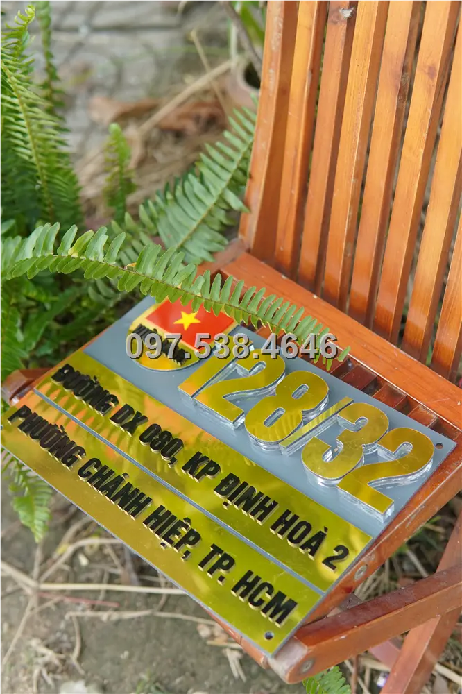 Biển Số Nhà Đẹp Hiện Đại tại Sông Công Thái Nguyên , Kích Thước 30x20, Số Nổi 8mm, Chữ Nổi 2mm, Chất Liệu Mica, Alu , Mực Uv, Làm Theo Yêu Cầu, Miễn Phí Thiết Kế Và Miễn Phí Vận Chuyển Tận Nhà 6 Biển Số Nhà Đẹp Hiện Đại tại Sông Công Thái Nguyên , Kích Thước 30x20, Số Nổi 8mm, Chữ Nổi 2mm, Chất Liệu Mica, Alu , Mực Uv, Làm Theo Yêu Cầu, Miễn Phí Thiết Kế Và Miễn Phí Vận Chuyển Tận Nhà - Ảnh 6