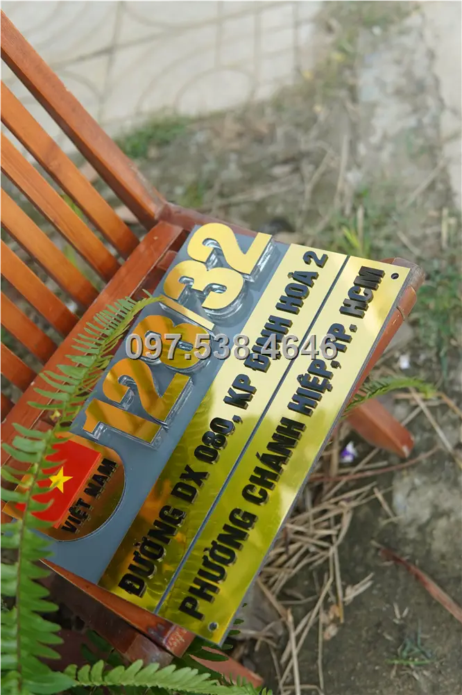 Biển Số Nhà Đẹp Hiện Đại tại Sông Công Thái Nguyên , Kích Thước 30x20, Số Nổi 8mm, Chữ Nổi 2mm, Chất Liệu Mica, Alu , Mực Uv, Làm Theo Yêu Cầu, Miễn Phí Thiết Kế Và Miễn Phí Vận Chuyển Tận Nhà 1 Biển Số Nhà Đẹp Hiện Đại tại Sông Công Thái Nguyên , Kích Thước 30x20, Số Nổi 8mm, Chữ Nổi 2mm, Chất Liệu Mica, Alu , Mực Uv, Làm Theo Yêu Cầu, Miễn Phí Thiết Kế Và Miễn Phí Vận Chuyển Tận Nhà