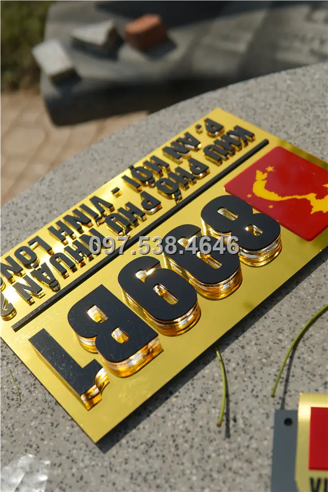 Biển Số Nhà Đẹp Hiện Đại tại Sông Công Thái Nguyên , Kích Thước 30x20, Số Nổi 8mm, Chữ Nổi 2mm, Chất Liệu Mica, Alu , Mực Uv, Làm Theo Yêu Cầu, Miễn Phí Thiết Kế Và Miễn Phí Vận Chuyển Tận Nhà 10 Biển Số Nhà Đẹp Hiện Đại tại Sông Công Thái Nguyên , Kích Thước 30x20, Số Nổi 8mm, Chữ Nổi 2mm, Chất Liệu Mica, Alu , Mực Uv, Làm Theo Yêu Cầu, Miễn Phí Thiết Kế Và Miễn Phí Vận Chuyển Tận Nhà - Ảnh 10