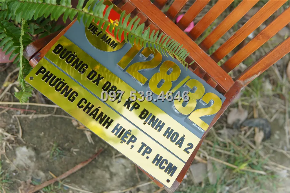 Biển Số Nhà Đẹp Hiện Đại tại Sông Công Thái Nguyên , Kích Thước 30x20, Số Nổi 8mm, Chữ Nổi 2mm, Chất Liệu Mica, Alu , Mực Uv, Làm Theo Yêu Cầu, Miễn Phí Thiết Kế Và Miễn Phí Vận Chuyển Tận Nhà 5 Biển Số Nhà Đẹp Hiện Đại tại Sông Công Thái Nguyên , Kích Thước 30x20, Số Nổi 8mm, Chữ Nổi 2mm, Chất Liệu Mica, Alu , Mực Uv, Làm Theo Yêu Cầu, Miễn Phí Thiết Kế Và Miễn Phí Vận Chuyển Tận Nhà - Ảnh 5