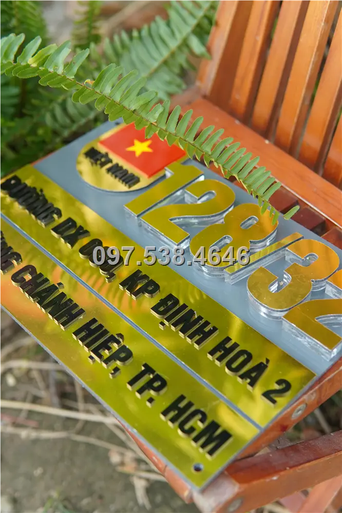 Biển Số Nhà Đẹp Hiện Đại tại Sông Công Thái Nguyên , Kích Thước 30x20, Số Nổi 8mm, Chữ Nổi 2mm, Chất Liệu Mica, Alu , Mực Uv, Làm Theo Yêu Cầu, Miễn Phí Thiết Kế Và Miễn Phí Vận Chuyển Tận Nhà 8 Biển Số Nhà Đẹp Hiện Đại tại Sông Công Thái Nguyên , Kích Thước 30x20, Số Nổi 8mm, Chữ Nổi 2mm, Chất Liệu Mica, Alu , Mực Uv, Làm Theo Yêu Cầu, Miễn Phí Thiết Kế Và Miễn Phí Vận Chuyển Tận Nhà - Ảnh 8