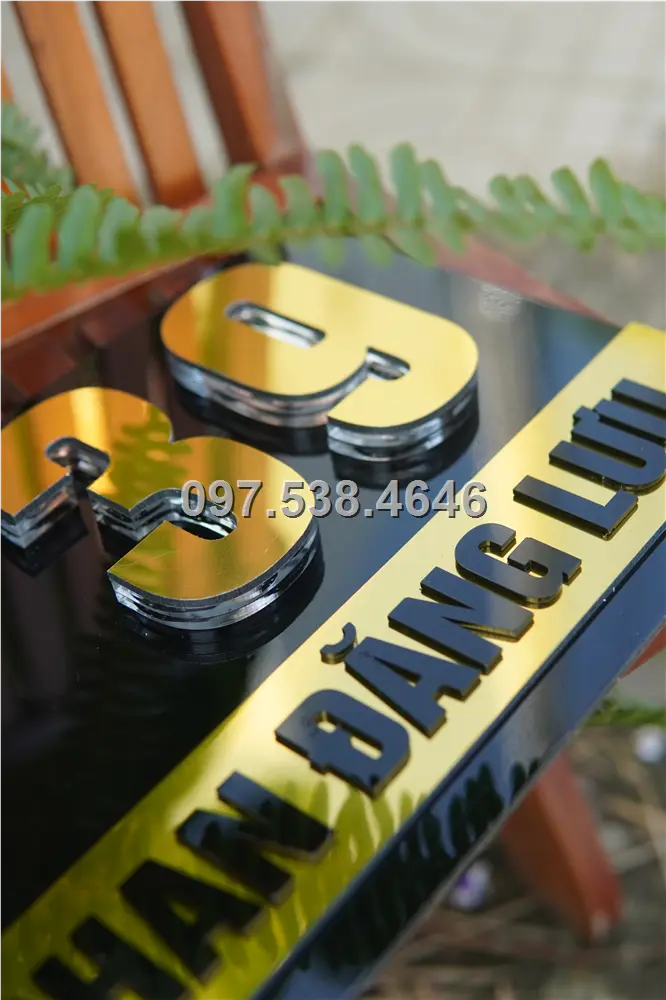 Biển Số Nhà Đẹp Hiện Đại tại Tam Kỳ -Quảng Nam Kích Thước 30x20, Số Nổi 8mm, Chữ Nổi 2mm, Chất Liệu Mica, Alu , Mực Uv, Làm Theo Yêu Cầu, Miễn Phí Thiết Kế Và Miễn Phí Vận Chuyển Tận Nhà 10 Biển Số Nhà Đẹp Hiện Đại tại Tam Kỳ -Quảng Nam
Kích Thước 30x20, Số Nổi 8mm, Chữ Nổi 2mm, Chất Liệu Mica, Alu , Mực Uv, Làm Theo Yêu Cầu, Miễn Phí Thiết Kế Và Miễn Phí Vận Chuyển Tận Nhà - Ảnh 10