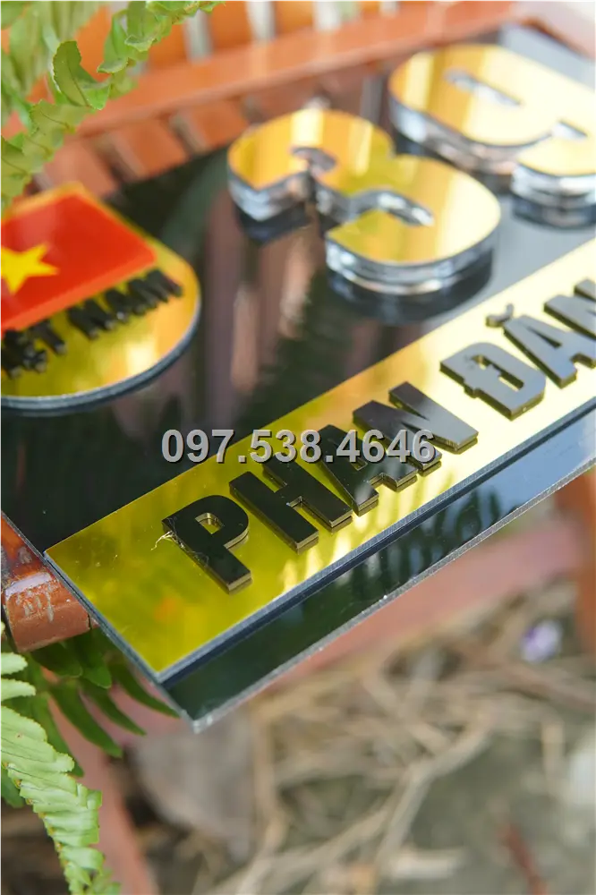 Biển Số Nhà Đẹp Hiện Đại tại Tam Kỳ -Quảng Nam Kích Thước 30x20, Số Nổi 8mm, Chữ Nổi 2mm, Chất Liệu Mica, Alu , Mực Uv, Làm Theo Yêu Cầu, Miễn Phí Thiết Kế Và Miễn Phí Vận Chuyển Tận Nhà 9 Biển Số Nhà Đẹp Hiện Đại tại Tam Kỳ -Quảng Nam
Kích Thước 30x20, Số Nổi 8mm, Chữ Nổi 2mm, Chất Liệu Mica, Alu , Mực Uv, Làm Theo Yêu Cầu, Miễn Phí Thiết Kế Và Miễn Phí Vận Chuyển Tận Nhà - Ảnh 9