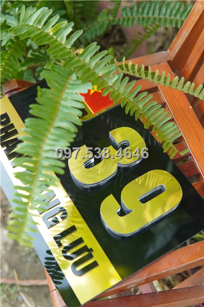 Biển Số Nhà Đẹp Hiện Đại tại Tam Kỳ -Quảng Nam Kích Thước 30x20, Số Nổi 8mm, Chữ Nổi 2mm, Chất Liệu Mica, Alu , Mực Uv, Làm Theo Yêu Cầu, Miễn Phí Thiết Kế Và Miễn Phí Vận Chuyển Tận Nhà 4 Biển Số Nhà Đẹp Hiện Đại tại Tam Kỳ -Quảng Nam
Kích Thước 30x20, Số Nổi 8mm, Chữ Nổi 2mm, Chất Liệu Mica, Alu , Mực Uv, Làm Theo Yêu Cầu, Miễn Phí Thiết Kế Và Miễn Phí Vận Chuyển Tận Nhà - Ảnh 4