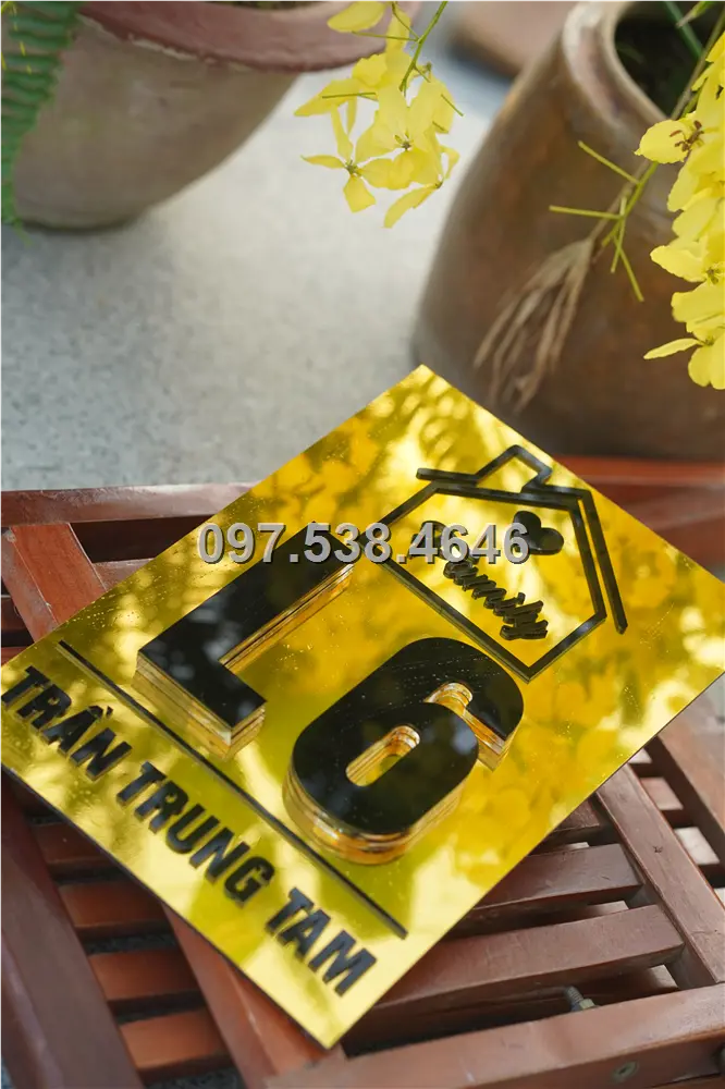 Biển Số Nhà Đẹp Hiện Đại tại Việt Trì , Phú Thọ Kích Thước 30x20, Số Nổi 8mm, Chữ Nổi 2mm, Chất Liệu Mica, Alu , Mực Uv, Làm Theo Yêu Cầu, Miễn Phí Thiết Kế Và Miễn Phí Vận Chuyển Tận Nhà 1 Biển Số Nhà Đẹp Hiện Đại tại Việt Trì , Phú Thọ
Kích Thước 30x20, Số Nổi 8mm, Chữ Nổi 2mm, Chất Liệu Mica, Alu , Mực Uv, Làm Theo Yêu Cầu, Miễn Phí Thiết Kế Và Miễn Phí Vận Chuyển Tận Nhà