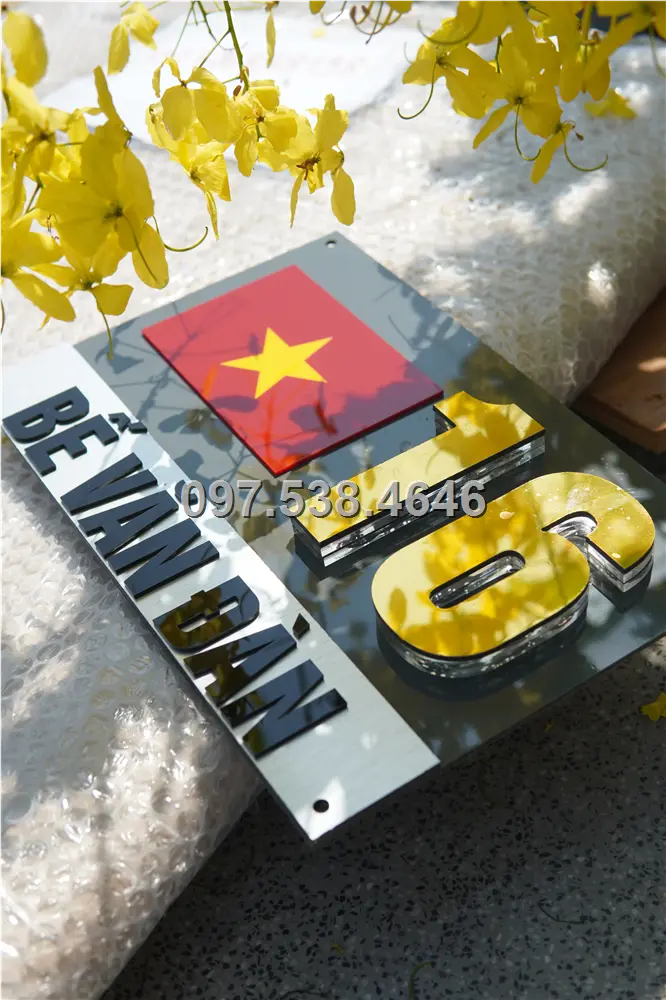 Biển Số Nhà Đẹp Hiện Đại tại Vĩnh Yên ,Vĩnh Phúc Kích Thước 30x20, Số Nổi 8mm, Chữ Nổi 2mm, Chất Liệu Mica, Alu , Mực Uv, Làm Theo Yêu Cầu, Miễn Phí Thiết Kế Và Miễn Phí Vận Chuyển Tận Nhà 9 Biển Số Nhà Đẹp Hiện Đại tại Vĩnh Yên ,Vĩnh Phúc Kích Thước 30x20, Số Nổi 8mm, Chữ Nổi 2mm, Chất Liệu Mica, Alu , Mực Uv, Làm Theo Yêu Cầu, Miễn Phí Thiết Kế Và Miễn Phí Vận Chuyển Tận Nhà - Ảnh 9
