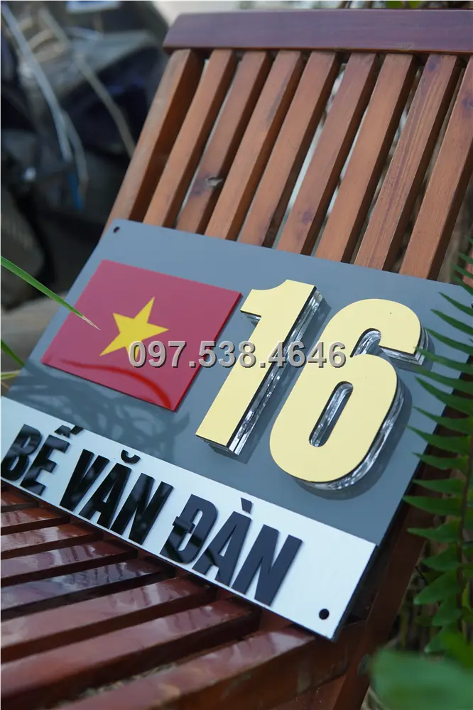 Biển Số Nhà Đẹp Hiện Đại tại Vĩnh Yên ,Vĩnh Phúc Kích Thước 30x20, Số Nổi 8mm, Chữ Nổi 2mm, Chất Liệu Mica, Alu , Mực Uv, Làm Theo Yêu Cầu, Miễn Phí Thiết Kế Và Miễn Phí Vận Chuyển Tận Nhà 10 Biển Số Nhà Đẹp Hiện Đại tại Vĩnh Yên ,Vĩnh Phúc Kích Thước 30x20, Số Nổi 8mm, Chữ Nổi 2mm, Chất Liệu Mica, Alu , Mực Uv, Làm Theo Yêu Cầu, Miễn Phí Thiết Kế Và Miễn Phí Vận Chuyển Tận Nhà - Ảnh 10