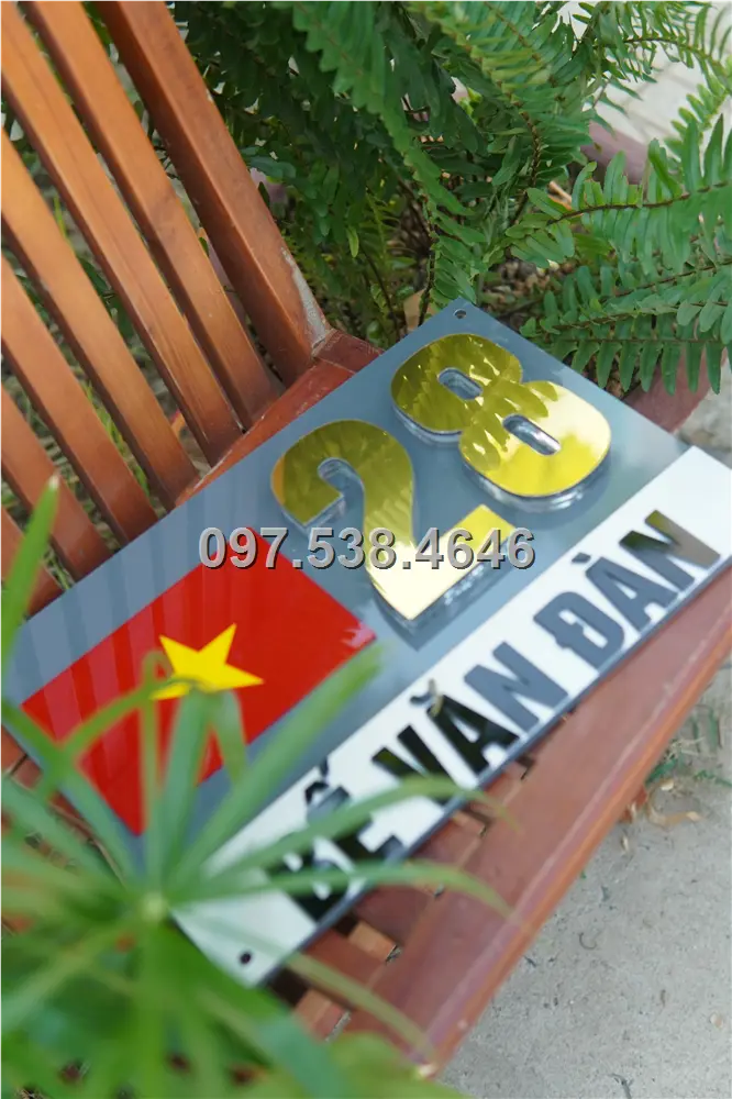 Biển Số Nhà Đẹp Hiện Đại tại Vĩnh Yên ,Vĩnh Phúc Kích Thước 30x20, Số Nổi 8mm, Chữ Nổi 2mm, Chất Liệu Mica, Alu , Mực Uv, Làm Theo Yêu Cầu, Miễn Phí Thiết Kế Và Miễn Phí Vận Chuyển Tận Nhà 7 Biển Số Nhà Đẹp Hiện Đại tại Vĩnh Yên ,Vĩnh Phúc Kích Thước 30x20, Số Nổi 8mm, Chữ Nổi 2mm, Chất Liệu Mica, Alu , Mực Uv, Làm Theo Yêu Cầu, Miễn Phí Thiết Kế Và Miễn Phí Vận Chuyển Tận Nhà - Ảnh 7
