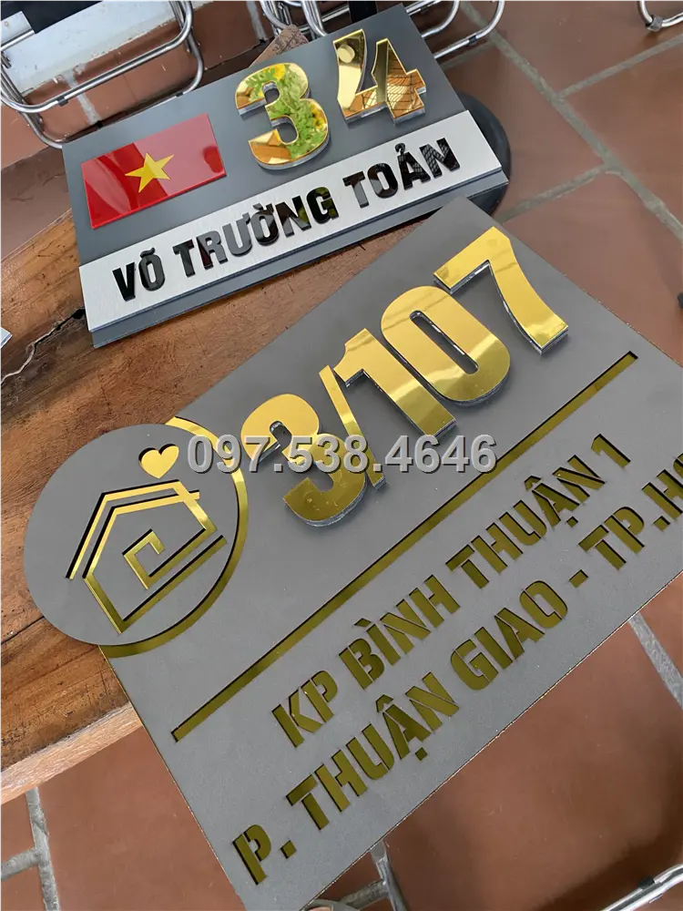 Biển Số Nhà Đẹp Hiện Đại tại Vũng Tàu, phiên bản Lá Cờ Việt Nam, Kích Thước 30x20, Số Nổi 8mm, Chữ Nổi 2mm, Chất Liệu Mica, Alu , Mực Uv, Làm Theo Yêu Cầu, Miễn Phí Thiết Kế Và Miễn Phí Vận Chuyển Tận Nhà 8 Biển Số Nhà Đẹp Hiện Đại tại Vũng Tàu, phiên bản Lá Cờ Việt Nam, Kích Thước 30x20, Số Nổi 8mm, Chữ Nổi 2mm, Chất Liệu Mica, Alu , Mực Uv, Làm Theo Yêu Cầu, Miễn Phí Thiết Kế Và Miễn Phí Vận Chuyển Tận Nhà - Ảnh 8