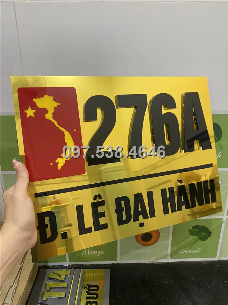 Biển Số Nhà Đẹp Hiện Đại tại Vũng Tàu, phiên bản Lá Cờ Việt Nam, Kích Thước 30x20, Số Nổi 8mm, Chữ Nổi 2mm, Chất Liệu Mica, Alu , Mực Uv, Làm Theo Yêu Cầu, Miễn Phí Thiết Kế Và Miễn Phí Vận Chuyển Tận Nhà 2 Biển Số Nhà Đẹp Hiện Đại tại Vũng Tàu, phiên bản Lá Cờ Việt Nam, Kích Thước 30x20, Số Nổi 8mm, Chữ Nổi 2mm, Chất Liệu Mica, Alu , Mực Uv, Làm Theo Yêu Cầu, Miễn Phí Thiết Kế Và Miễn Phí Vận Chuyển Tận Nhà - Ảnh 2