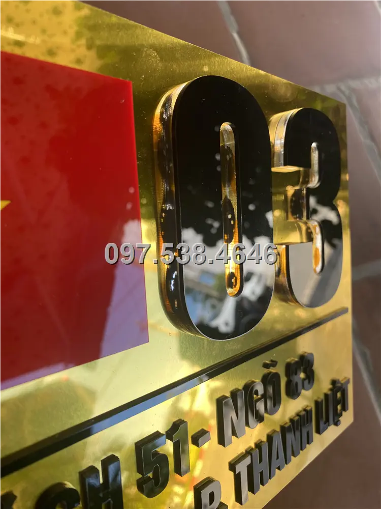 Biển Số Nhà Đẹp Hiện Đại tại Vũng Tàu, phiên bản Lá Cờ Việt Nam, Kích Thước 30x20, Số Nổi 8mm, Chữ Nổi 2mm, Chất Liệu Mica, Alu , Mực Uv, Làm Theo Yêu Cầu, Miễn Phí Thiết Kế Và Miễn Phí Vận Chuyển Tận Nhà 11 Biển Số Nhà Đẹp Hiện Đại tại Vũng Tàu, phiên bản Lá Cờ Việt Nam, Kích Thước 30x20, Số Nổi 8mm, Chữ Nổi 2mm, Chất Liệu Mica, Alu , Mực Uv, Làm Theo Yêu Cầu, Miễn Phí Thiết Kế Và Miễn Phí Vận Chuyển Tận Nhà - Ảnh 11