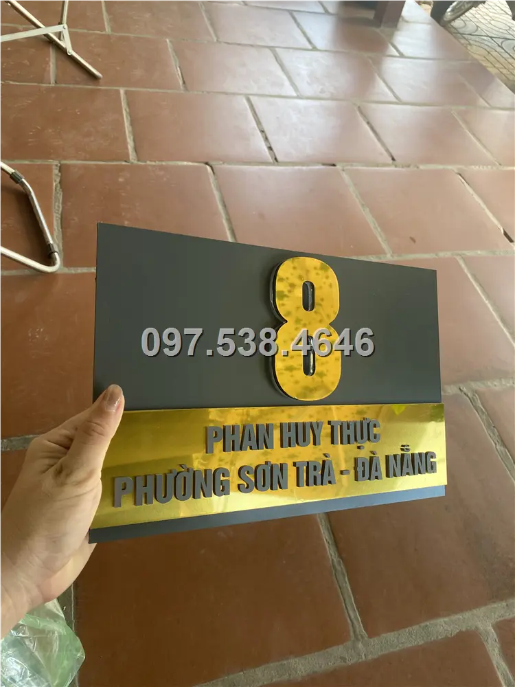 Biển Số Nhà Đẹp Hiện Đại tại Vũng Tàu, phiên bản Lá Cờ Việt Nam, Kích Thước 30x20, Số Nổi 8mm, Chữ Nổi 2mm, Chất Liệu Mica, Alu , Mực Uv, Làm Theo Yêu Cầu, Miễn Phí Thiết Kế Và Miễn Phí Vận Chuyển Tận Nhà 10 Biển Số Nhà Đẹp Hiện Đại tại Vũng Tàu, phiên bản Lá Cờ Việt Nam, Kích Thước 30x20, Số Nổi 8mm, Chữ Nổi 2mm, Chất Liệu Mica, Alu , Mực Uv, Làm Theo Yêu Cầu, Miễn Phí Thiết Kế Và Miễn Phí Vận Chuyển Tận Nhà - Ảnh 10