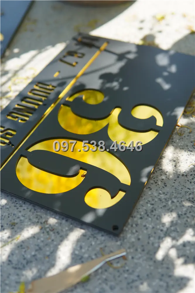 Biển Số Nhà Đẹp Hiện Đại tại Yên Bái Kích Thước 30x20, Số Nổi 8mm, Chữ Nổi 2mm, Chất Liệu Mica, Alu , Mực Uv, Làm Theo Yêu Cầu, Miễn Phí Thiết Kế Và Miễn Phí Vận Chuyển Tận Nhà 7 Biển Số Nhà Đẹp Hiện Đại tại Yên Bái Kích Thước 30x20, Số Nổi 8mm, Chữ Nổi 2mm, Chất Liệu Mica, Alu , Mực Uv, Làm Theo Yêu Cầu, Miễn Phí Thiết Kế Và Miễn Phí Vận Chuyển Tận Nhà - Ảnh 7