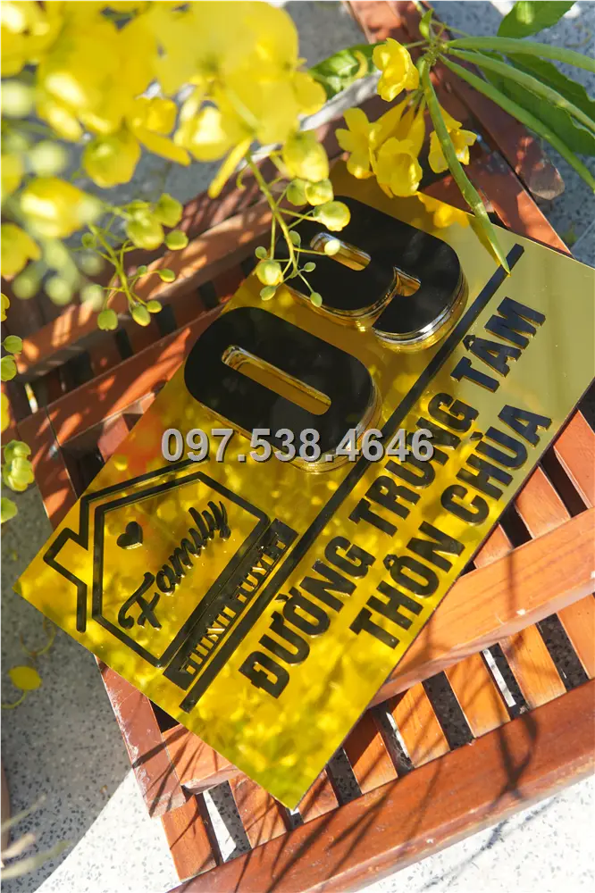 Biển Số Nhà Đẹp Hiện Đại tại Yên Bái Kích Thước 30x20, Số Nổi 8mm, Chữ Nổi 2mm, Chất Liệu Mica, Alu , Mực Uv, Làm Theo Yêu Cầu, Miễn Phí Thiết Kế Và Miễn Phí Vận Chuyển Tận Nhà 1 Biển Số Nhà Đẹp Hiện Đại tại Yên Bái Kích Thước 30x20, Số Nổi 8mm, Chữ Nổi 2mm, Chất Liệu Mica, Alu , Mực Uv, Làm Theo Yêu Cầu, Miễn Phí Thiết Kế Và Miễn Phí Vận Chuyển Tận Nhà