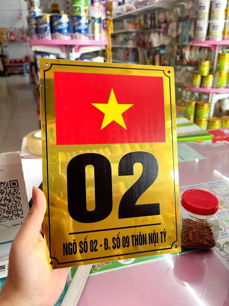 Biển Số Nhà Lá Cờ VN Alu Xước Bạc+vàng Gương In UV Sắc Nét, Chống Nước, In Theo Yêu Cầu, Miễn Phí Thiết Kế 1 Biển Số Nhà Lá Cờ VN Alu Xước Bạc+vàng Gương In UV Sắc Nét, Chống Nước, In Theo Yêu Cầu, Miễn Phí Thiết Kế