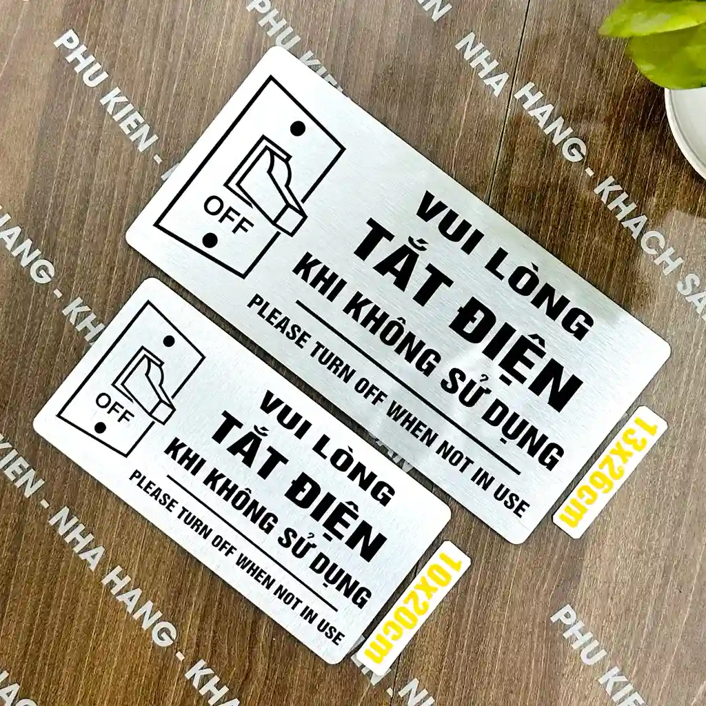 Biển Tắt Điện Khi Không Sử Dụng, Nhắc Nhở Tắt Điện, Tắt Điện Sau Khi Sử Dụng, Vui Lòng Tắt Điện Chất Liệu Alu Nhôm Xước ,tặng Kèm Keo Dán 2 Mặt 5 Biển Tắt Điện Khi Không Sử Dụng, Nhắc Nhở Tắt Điện, Tắt Điện Sau Khi Sử Dụng, Vui Lòng Tắt Điện Chất Liệu Alu Nhôm Xước ,tặng Kèm Keo Dán 2 Mặt 4