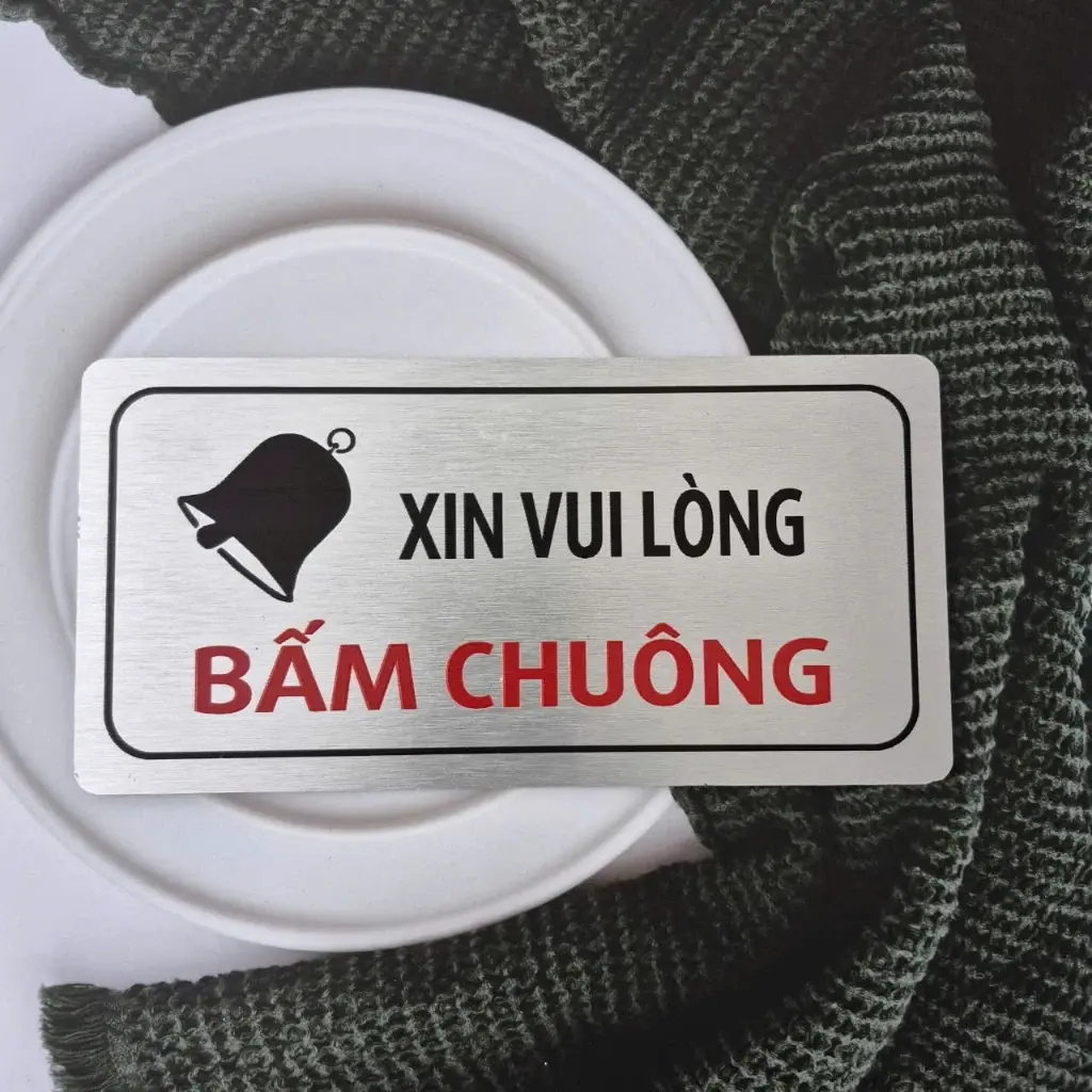 Biển Vui Lòng Bấn Chuông, Bảng Nhắc Nhở Bấm Chuông 4 Biển Vui Lòng Bấn Chuông, Bảng Nhắc Nhở Bấm Chuông 3
