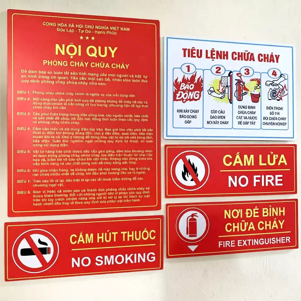 Bộ 2 Bảng Nội Quy Và Tiêu Lệnh PCCC Riêng Bằng MICA Trong Suốt Bền,không Rỉ Sét,thẩm Mỹ Cao,kt 30x40 5 Bộ 2 Bảng Nội Quy Và Tiêu Lệnh PCCC Riêng Bằng MICA Trong Suốt Bền,không Rỉ Sét,thẩm Mỹ Cao,kt 30x40 4