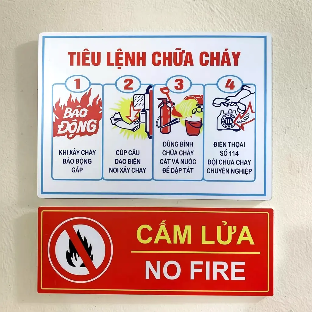 Bộ 2 Bảng Nội Quy Và Tiêu Lệnh PCCC Riêng Bằng MICA Trong Suốt Bền,không Rỉ Sét,thẩm Mỹ Cao,kt 30x40 6 Bộ 2 Bảng Nội Quy Và Tiêu Lệnh PCCC Riêng Bằng MICA Trong Suốt Bền,không Rỉ Sét,thẩm Mỹ Cao,kt 30x40 5
