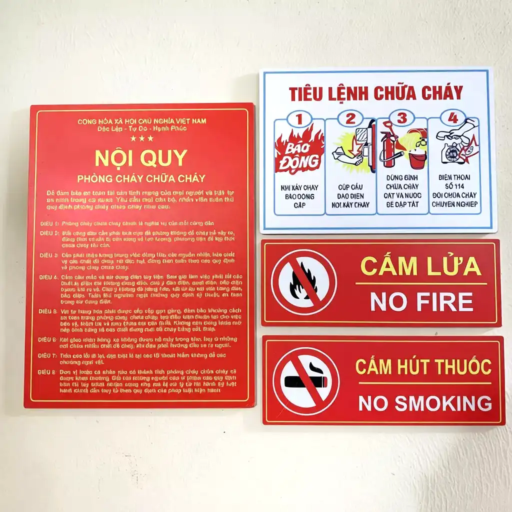 Bộ 2 Bảng Nội Quy Và Tiêu Lệnh PCCC Riêng Bằng MICA Trong Suốt Bền,không Rỉ Sét,thẩm Mỹ Cao,kt 30x40 9 Bộ 2 Bảng Nội Quy Và Tiêu Lệnh PCCC Riêng Bằng MICA Trong Suốt Bền,không Rỉ Sét,thẩm Mỹ Cao,kt 30x40 8