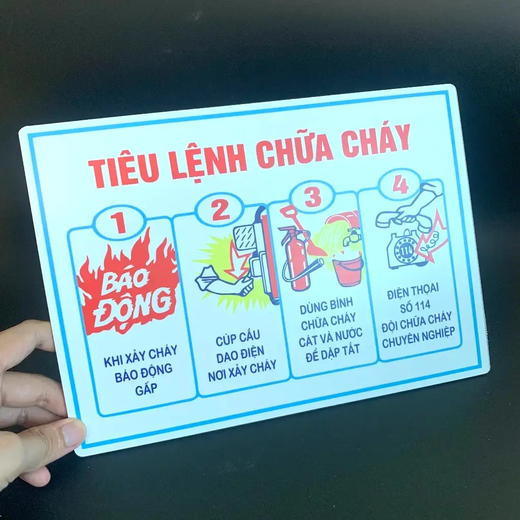 Bộ 2 Bảng Nội Quy Và Tiêu Lệnh PCCC Riêng Bằng MICA Trong Suốt Bền,không Rỉ Sét,thẩm Mỹ Cao,kt 30x40 10 Bộ 2 Bảng Nội Quy Và Tiêu Lệnh PCCC Riêng Bằng MICA Trong Suốt Bền,không Rỉ Sét,thẩm Mỹ Cao,kt 30x40 9