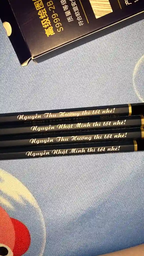 Bút Chì 2B Khắc Tên Theo Yêu Cầu 3