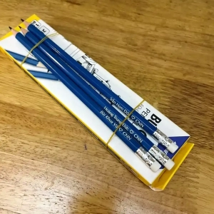 Bút Chì 2B, Khắc Theo Yêu Cầu, Màu Xanh, Dùng Cho Học Sinh, Giáo Viên, Thi Trắc Nghiệm, Vẽ Chân Dung