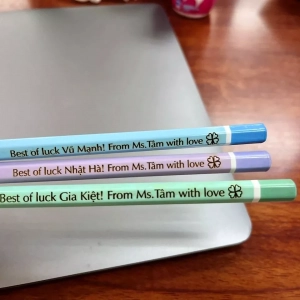 Bút Chì 2B Màu Pastel, Khắc Tên Theo Yêu Cầu, Màu Sắc Dễ Chịu, Nét Chữ Rõ, Dành Cho Học Sinh, Sinh Viên, Giáo Viên