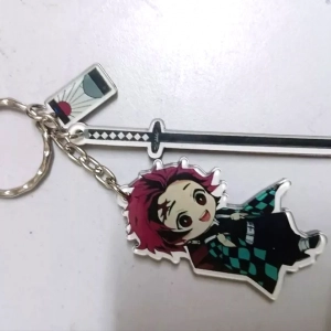 Chìa Khóa Anime Demon Slayer Kimetsu No Yaiba Kamado Tanjirou Demon Slayer, In Theo Yêu Cầu Mica Trong Suốt In 2 Mặt , Trang Trí Treo Cặp, Balo 1