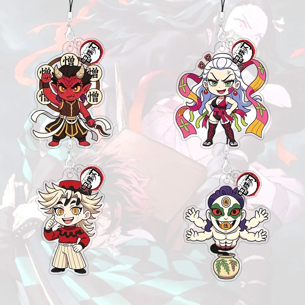 Dây Đeo Điện Thoại Demon Slayer Anime Dây Acrylic Mặt Dây Chuyền Hoạt Hình Túi Quyến Rũ 2 Dây Đeo Điện Thoại Demon Slayer Anime Dây Acrylic Mặt Dây Chuyền Hoạt Hình Túi Quyến Rũ 1