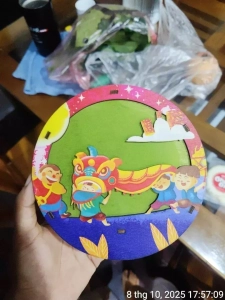 Đèn Lồng Gỗ Trung Thu Cho Bé In UV